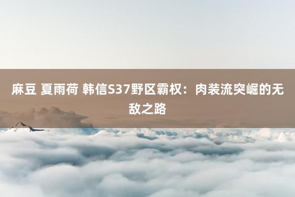 麻豆 夏雨荷 韩信S37野区霸权：肉装流突崛的无敌之路