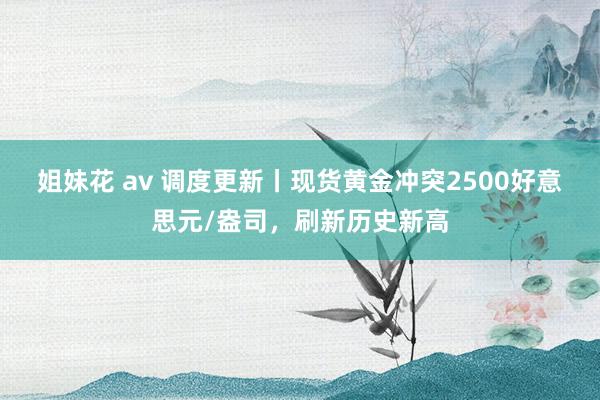 姐妹花 av 调度更新丨现货黄金冲突2500好意思元/盎司，刷新历史新高