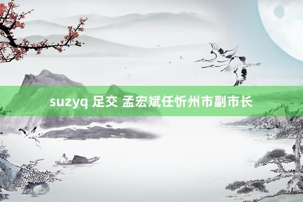 suzyq 足交 孟宏斌任忻州市副市长