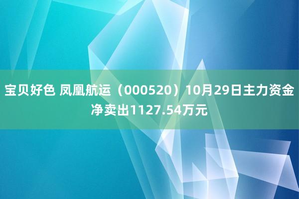 宝贝好色 凤凰航运（000520）10月29日主力资金净卖出1127.54万元