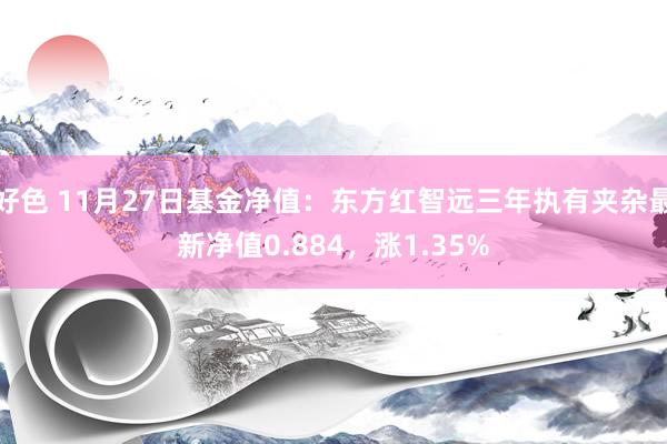 好色 11月27日基金净值：东方红智远三年执有夹杂最新净值0.884，涨1.35%