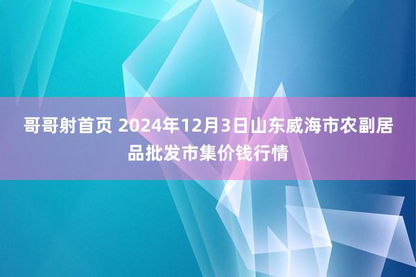 哥哥射首页 2024年12月3日山东威海市农副居品批发市集价钱行情