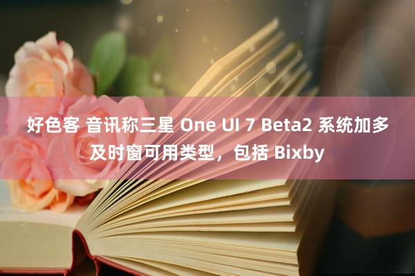 好色客 音讯称三星 One UI 7 Beta2 系统加多及时窗可用类型，包括 Bixby