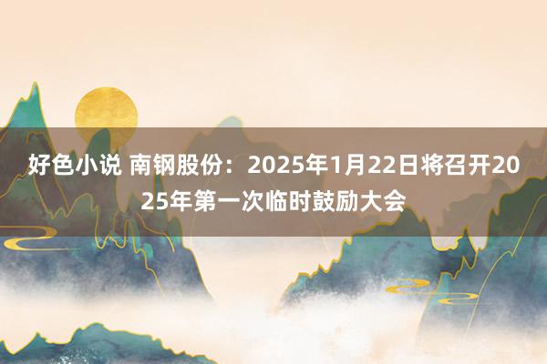 好色小说 南钢股份：2025年1月22日将召开2025年第一次临时鼓励大会