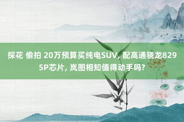 探花 偷拍 20万预算买纯电SUV， 配高通骁龙8295P芯片， 岚图相知值得动手吗?