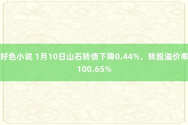 好色小说 1月10日山石转债下降0.44%，转股溢价率100.65%