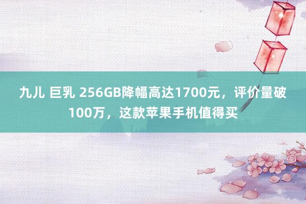 九儿 巨乳 256GB降幅高达1700元，评价量破100万，这款苹果手机值得买